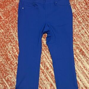 YMI Women's Royal Blue Pull-On Cropped Pants